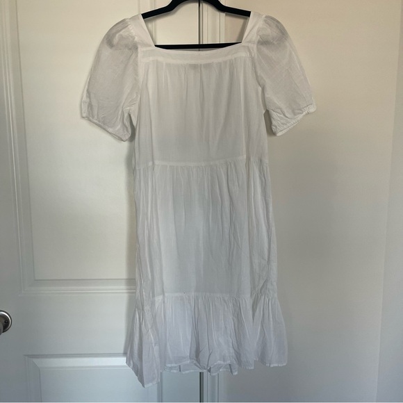 LOFT Lacy Square Neck Flounce Dress - Picture 3 of 9